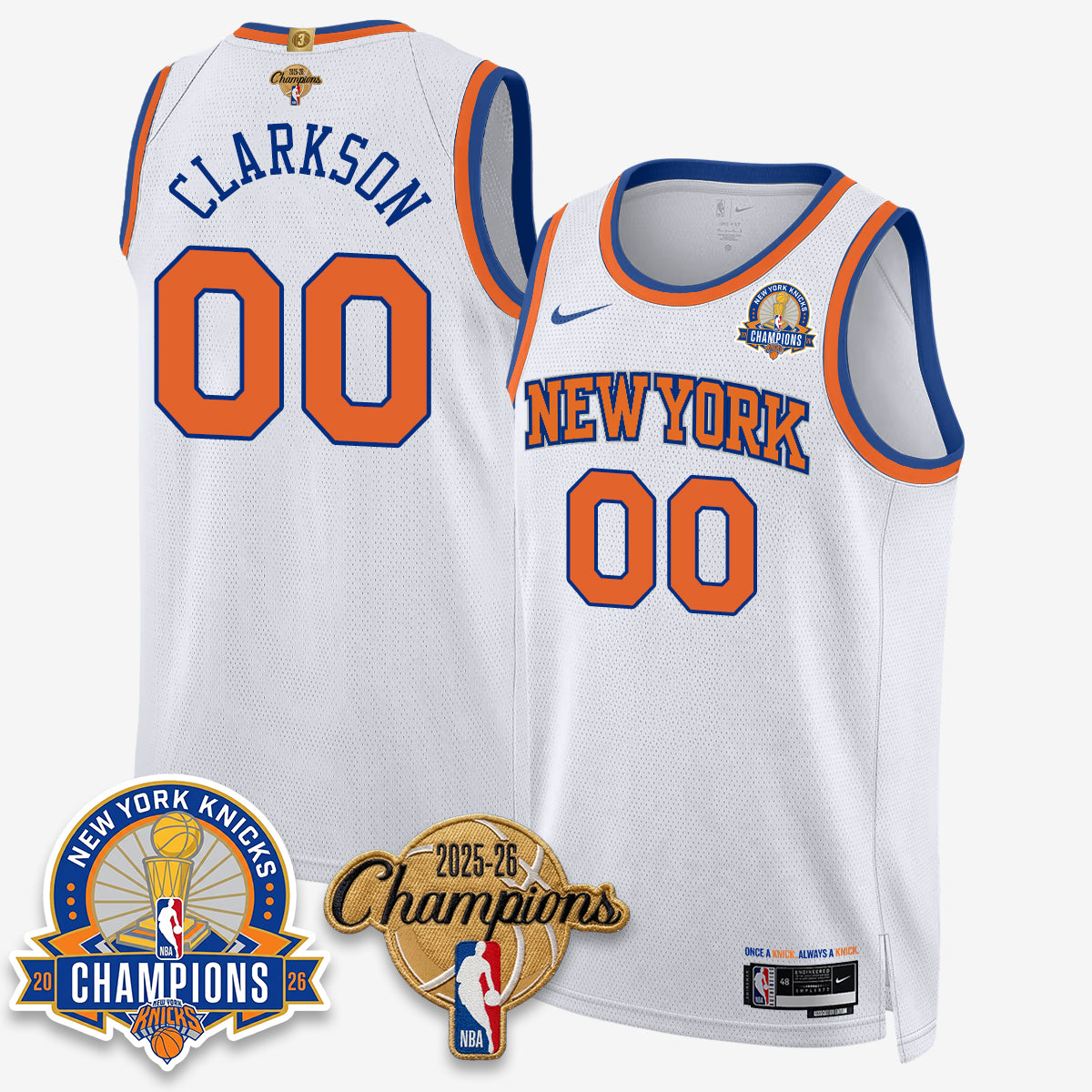 New York Knicks 2026 Basketball Champions Special Edition Vapor Jersey V2- Stitched