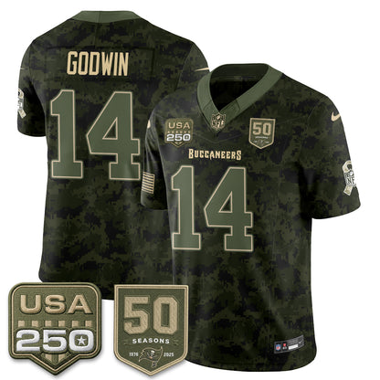 TB 2026 Salute to Service Edition Vapor Jersey - Stitched