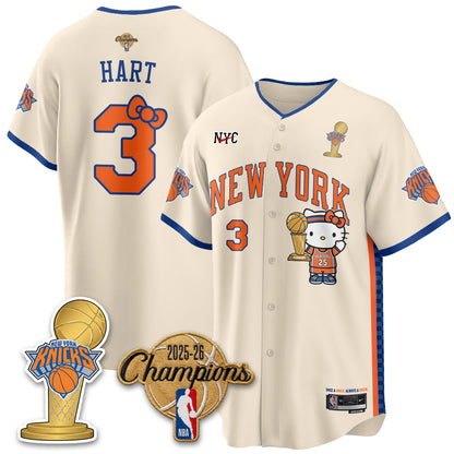 NYK 2026 NBA Champions x Meow Kitty Vapor Jersey - Stitched-NHM