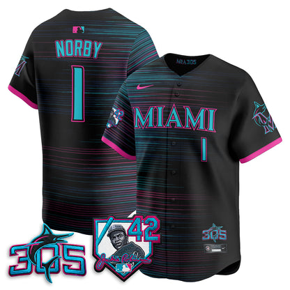 MIA 2026 Jackie Robinson New Era Vapor Limited Jersey - All Stitched
