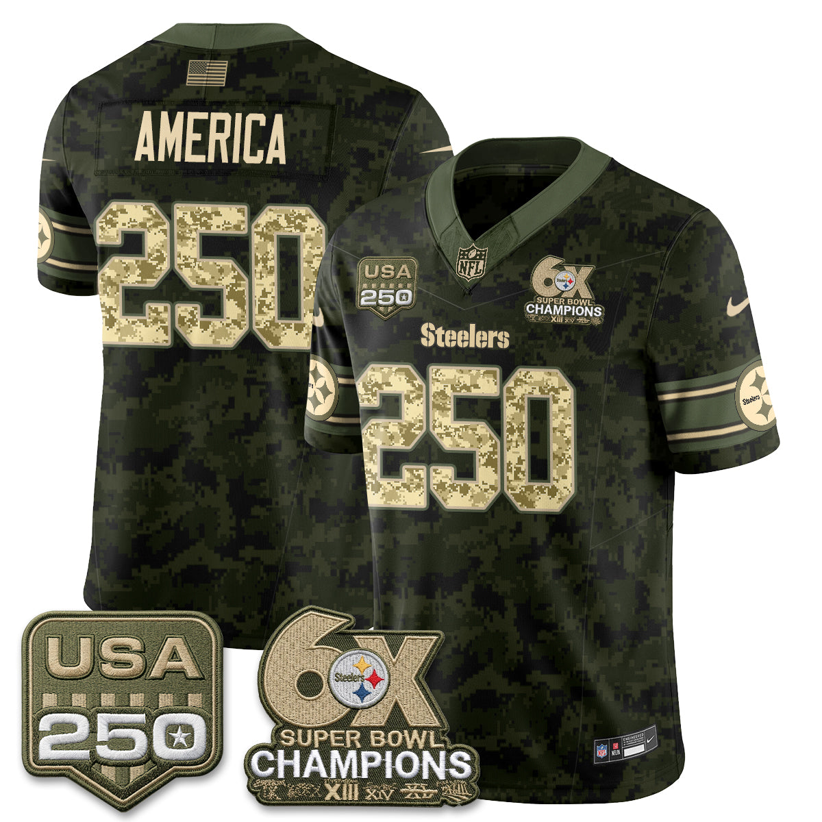 PIT 2026 Salute to Service Edition Vapor Jersey V2- Stitched