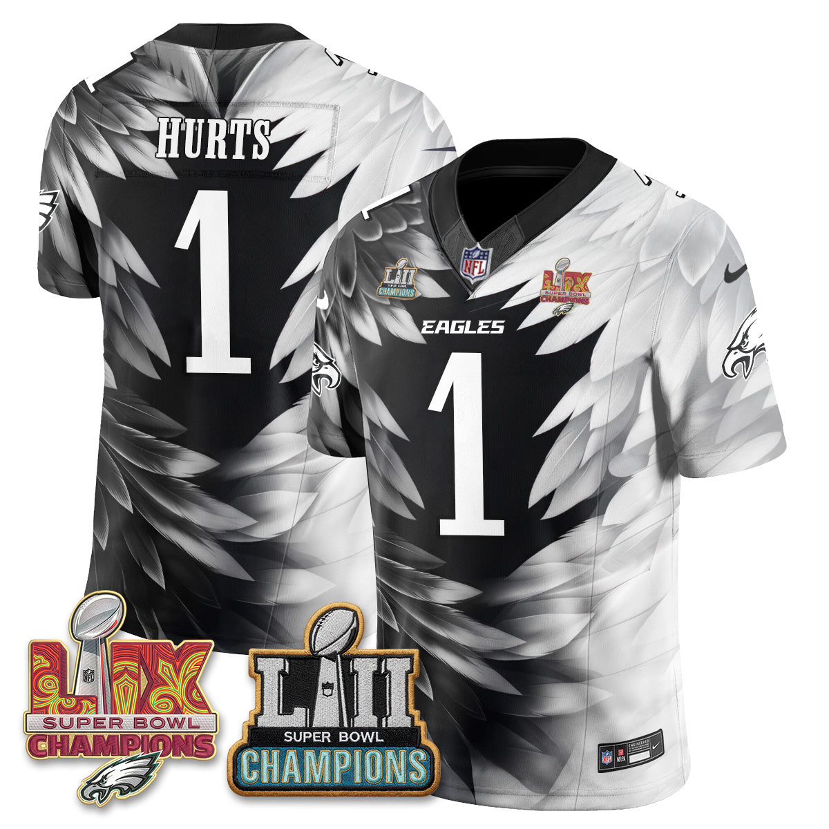 Philadelphia Eagles Fangear Edition Vapor Jersey - Stitched-NHM