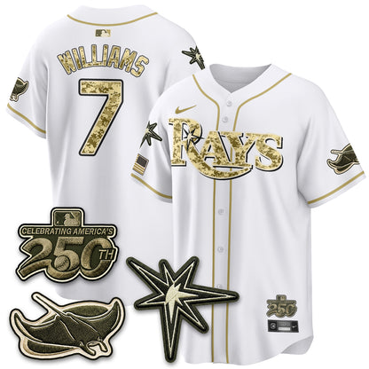 Tampa Bay Rays 2026 Armed Forces Day Jersey V2 - Stitched