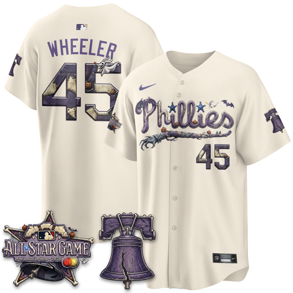 Philadelphia Phillies Nightmare Edition Vapor Jersey - Printed-NHM