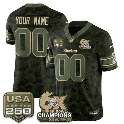 PIT 2026 Salute to Service Edition Vapor Custom Jersey - Stitched