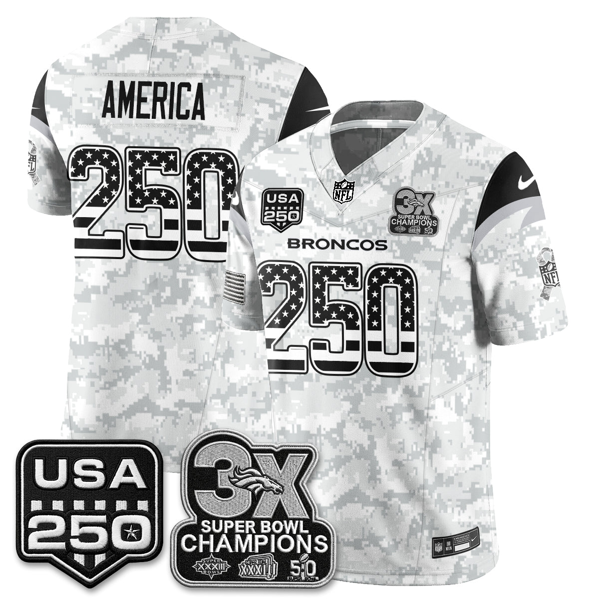 DEN 2026 Salute to Service Edition Vapor Jersey - Stitched