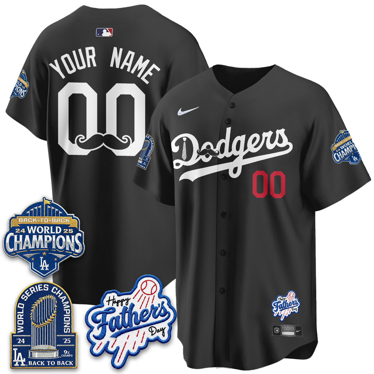 LAD Happy Father's Day 2026 Custom Jersey - Stitched