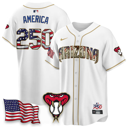 Arizona Diamondbacks 2026 Independence Day USA Vapor Limited Jersey - Stitched-NHM