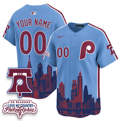 PHI "26 Reasons I Love My Country" Edition Vapor Custom Jersey - Stitched