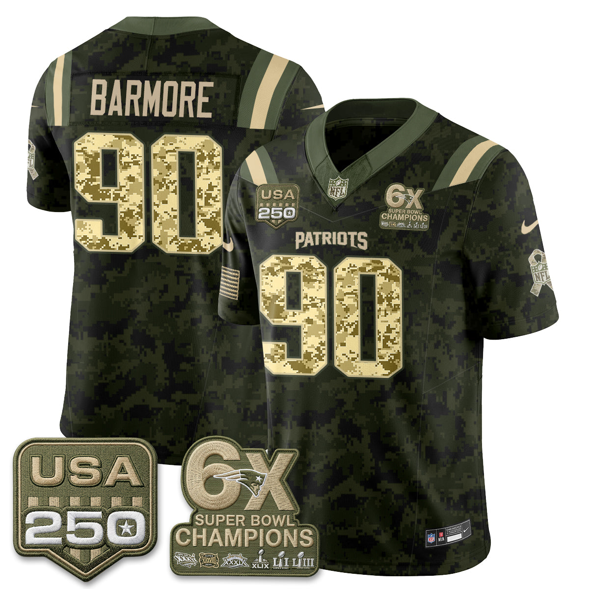NE 2026 Salute to Service Edition Vapor Jersey - Stitched