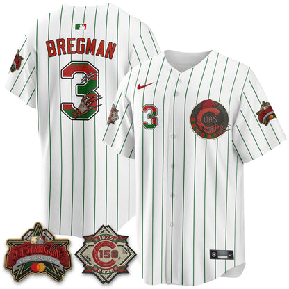 Chicago Cubs A Nightmare on Wrigley Field Edition Vapor Jersey - Stitched-NHM