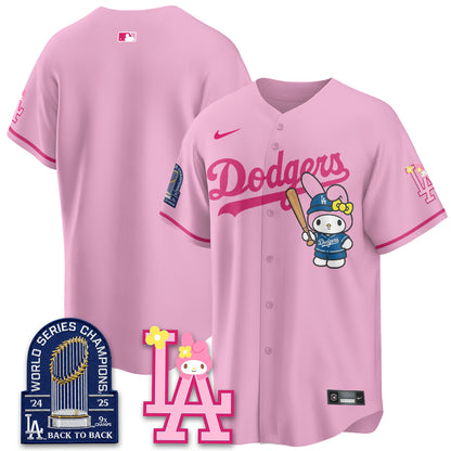 Los Angeles Dodgers My Melody Edition Vapor Jersey - Stitched