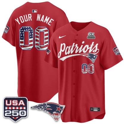 New England Patriots America Edition Vapor Custom Jersey - Stitched