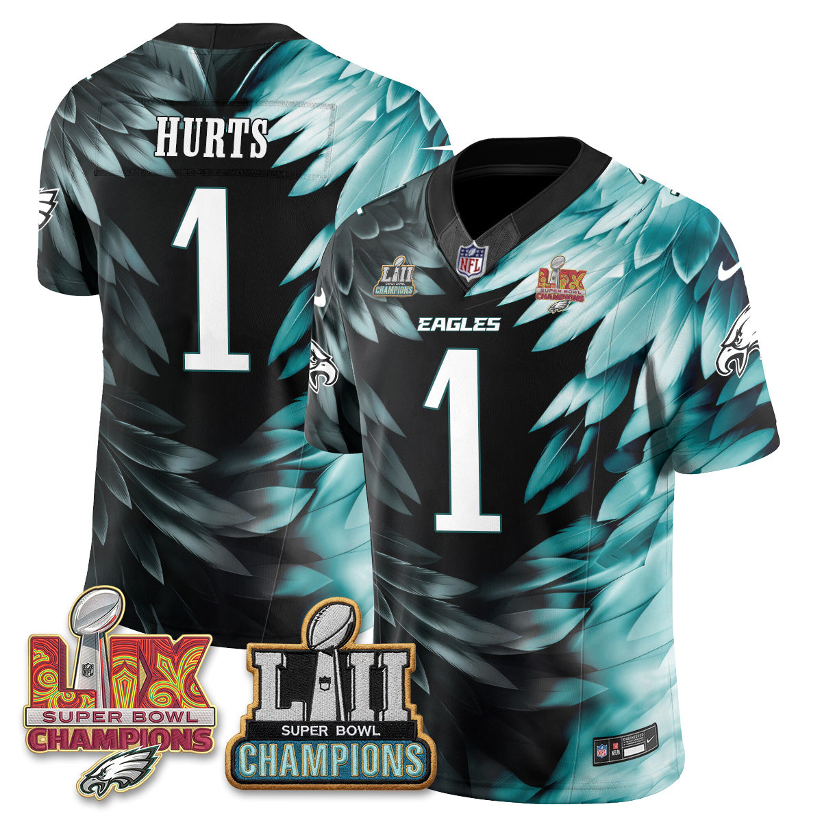 Philadelphia Eagles Fangear Edition Vapor Jersey - Stitched-NHM
