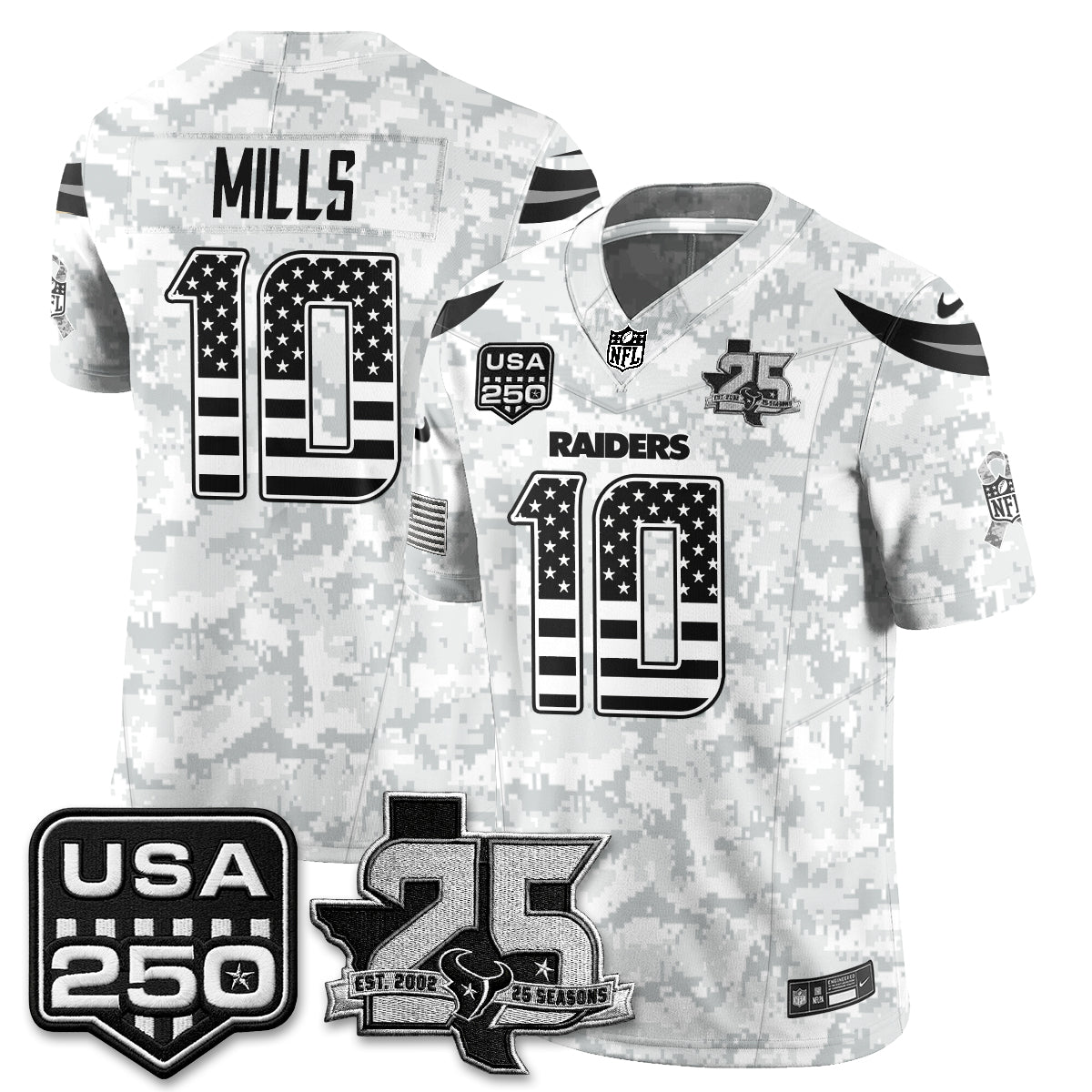 HOU 2026 Salute to Service Edition Vapor Jersey - Stitched
