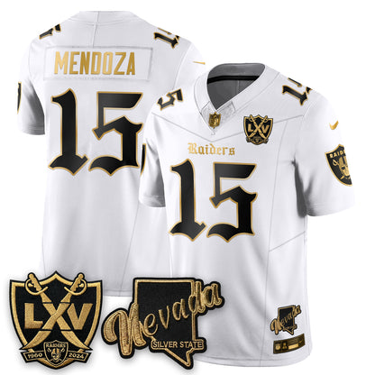 LVR Fernando Mendoza No.1 #15 Gothic Edition Jersey - All Stitched V2-NHM