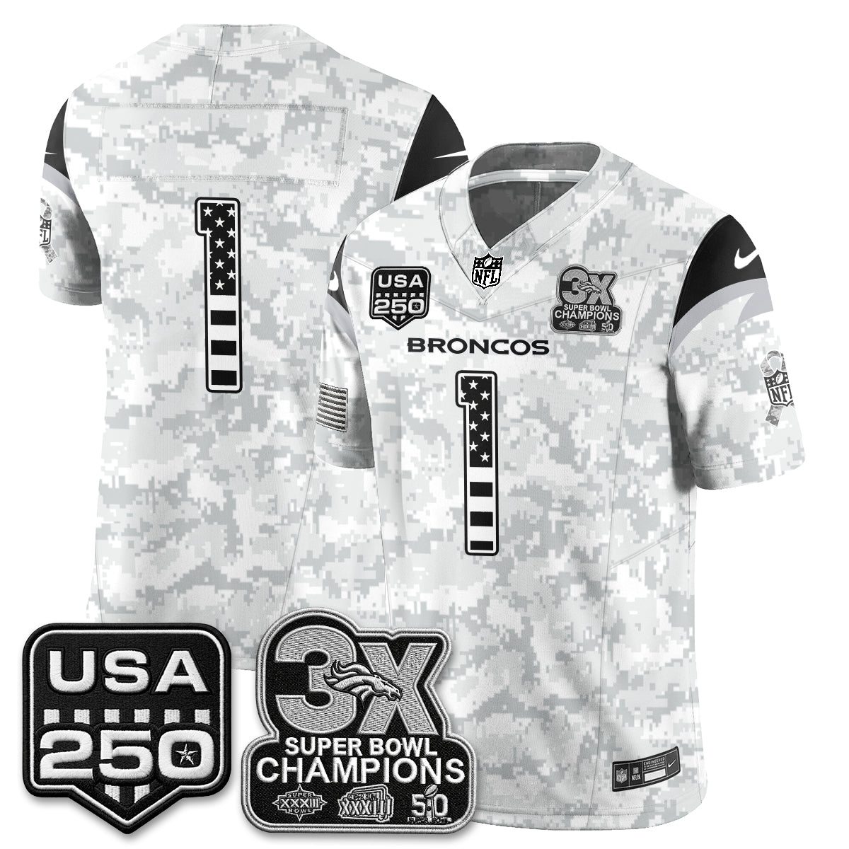 DEN 2026 Salute to Service Edition Vapor Jersey - Stitched