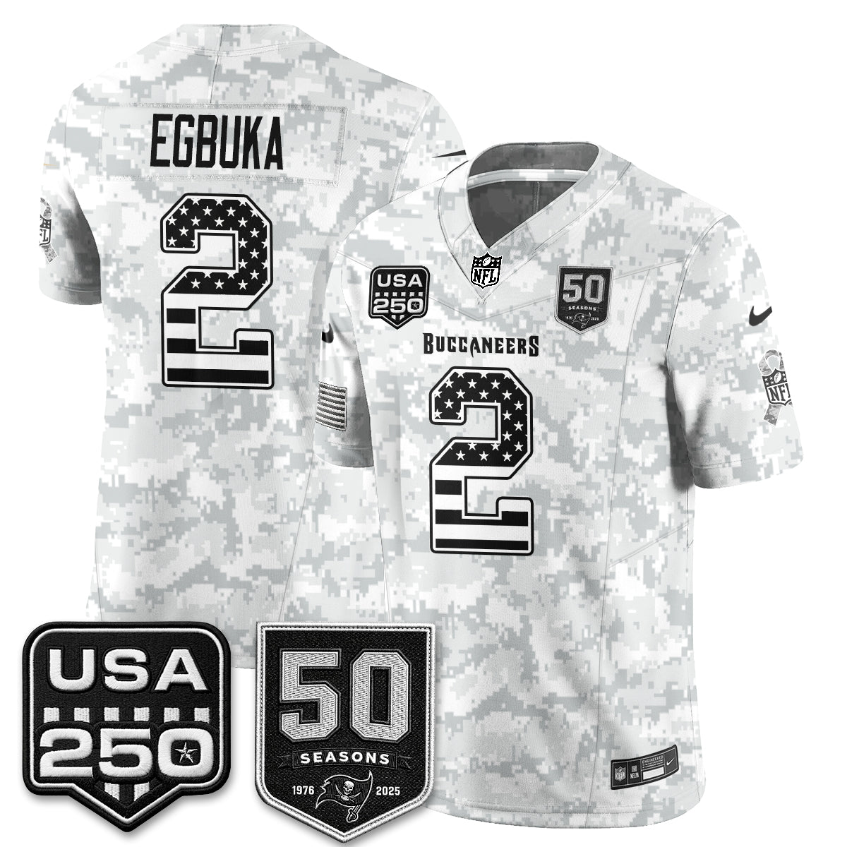 TB 2026 Salute to Service Edition Vapor Jersey - Stitched