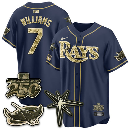 Tampa Bay Rays 2026 Armed Forces Day Jersey V2 - Stitched