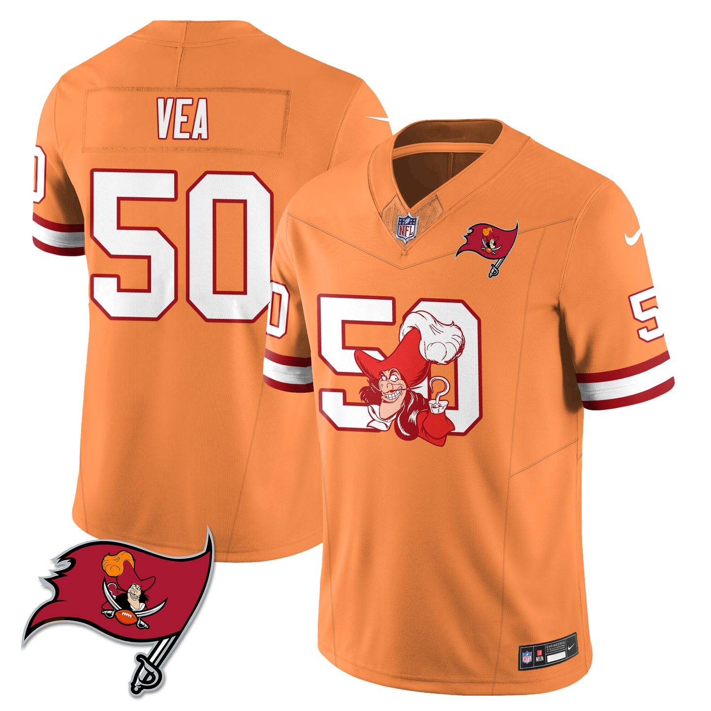 TB x Red Coat Captain Edition Vapor Jersey - Stitched