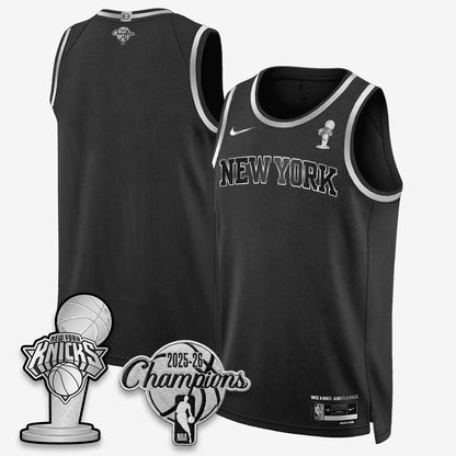 New York Knicks 2026 NBA Champions Gold Edition Vapor Jersey - Stitched