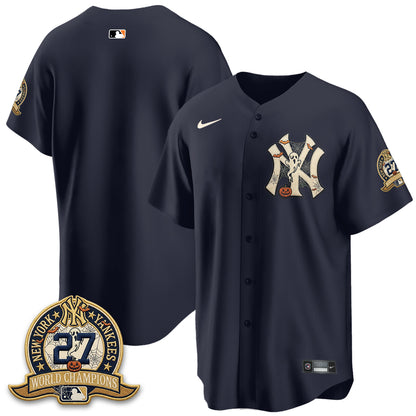 New York Yankees Halloween 2026 Vapor Limited Jersey - Stitched