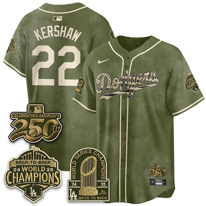 LAD New Era Olive 2026 Armed Forces Day Jersey -All Stitched V2
