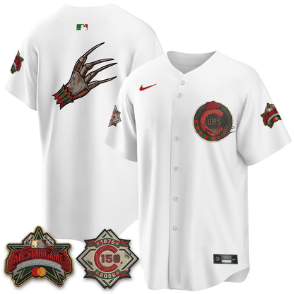 Chicago Cubs A Nightmare on Wrigley Field Edition Vapor Jersey - Stitched-NHM