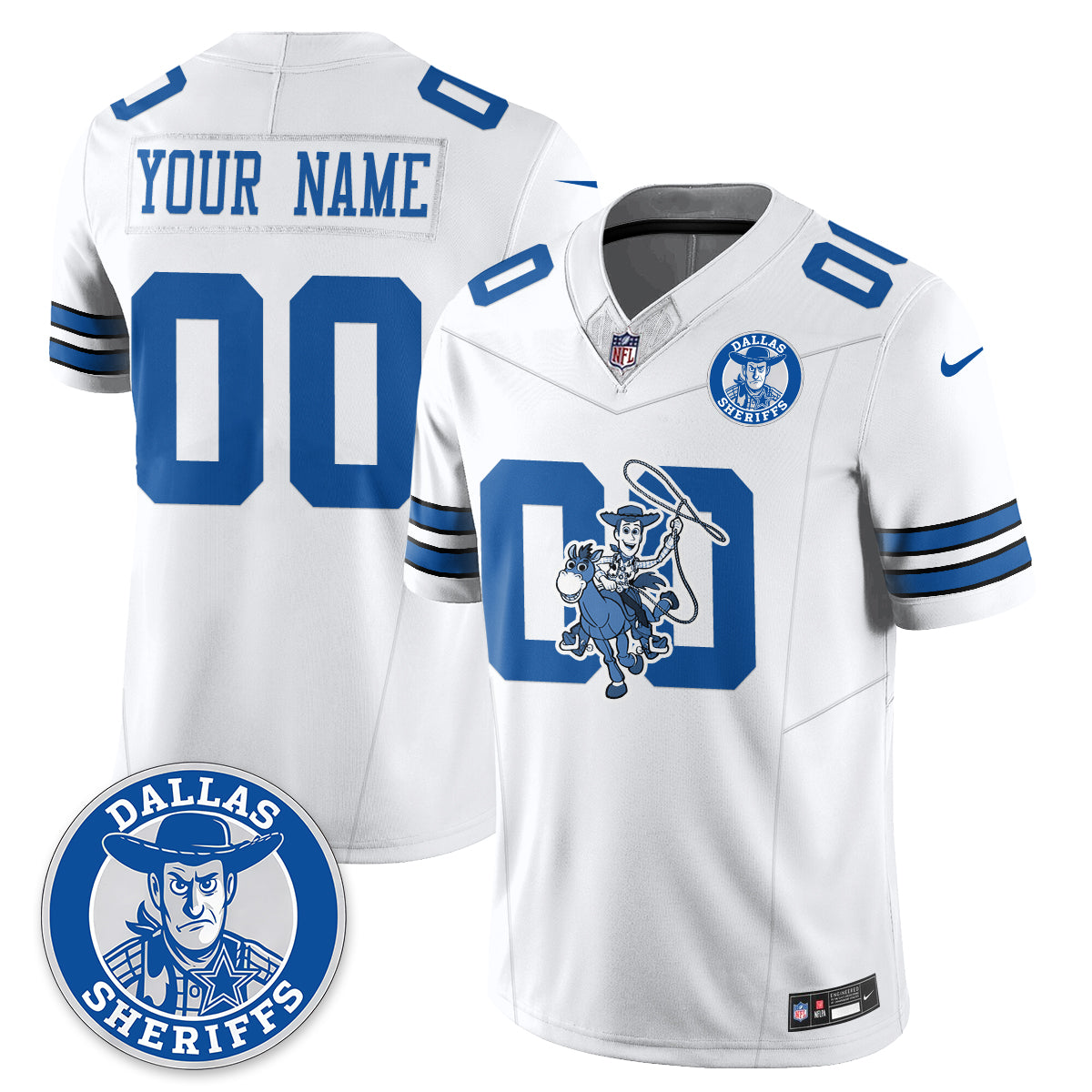 DAL x Toy Cowboy Edition Vapor Custom Jersey - Stitched