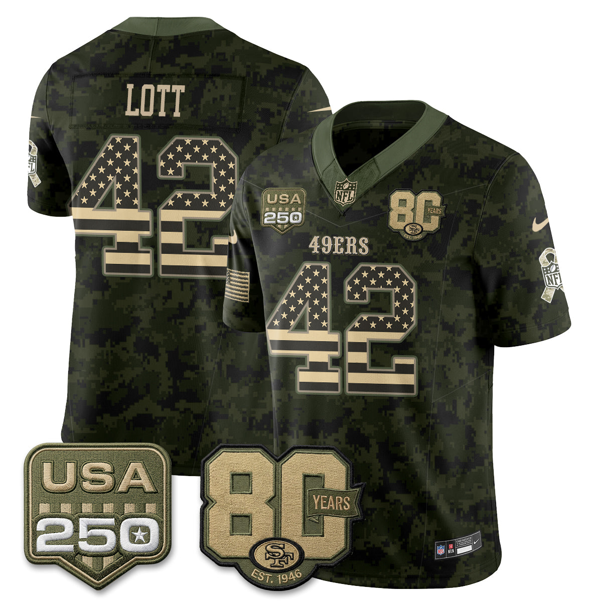 SF 2026 Salute to Service Edition Vapor Jersey - Stitched