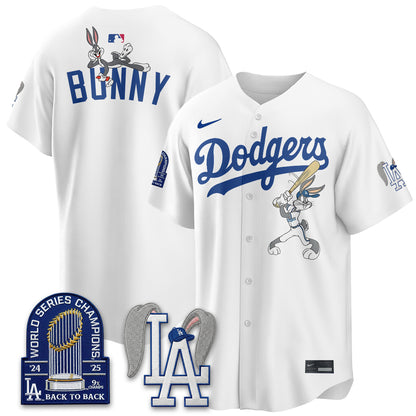 Los Angeles Dodgers Bunny Edition Vapor Jersey - Stitched