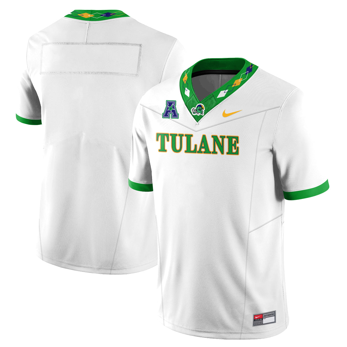 Tulane Green Wave 2026 City Football Vapor Jersey - Stitched