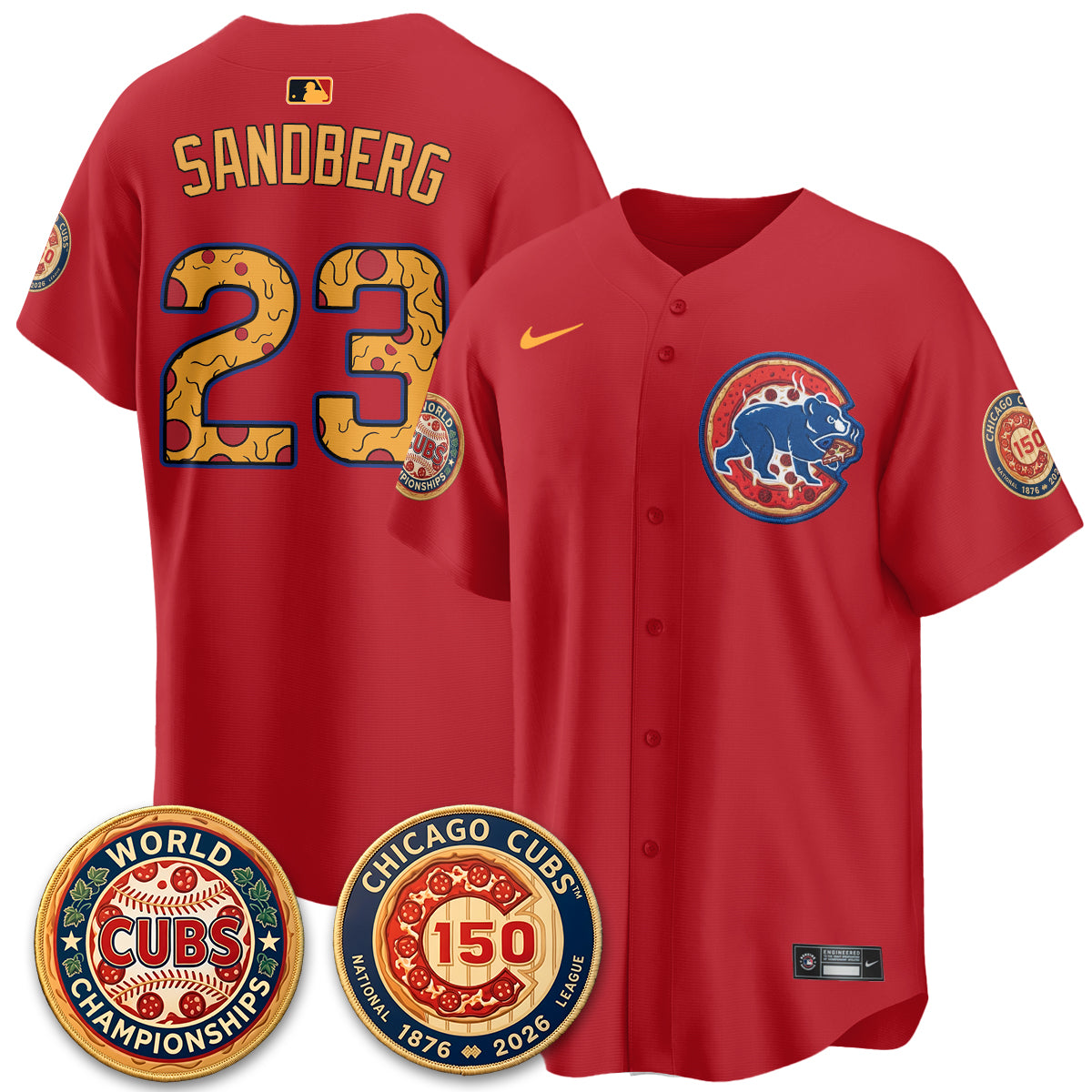 Chicago Cubs Deep Dish Pizza Vapor Limited Jersey - Stitched