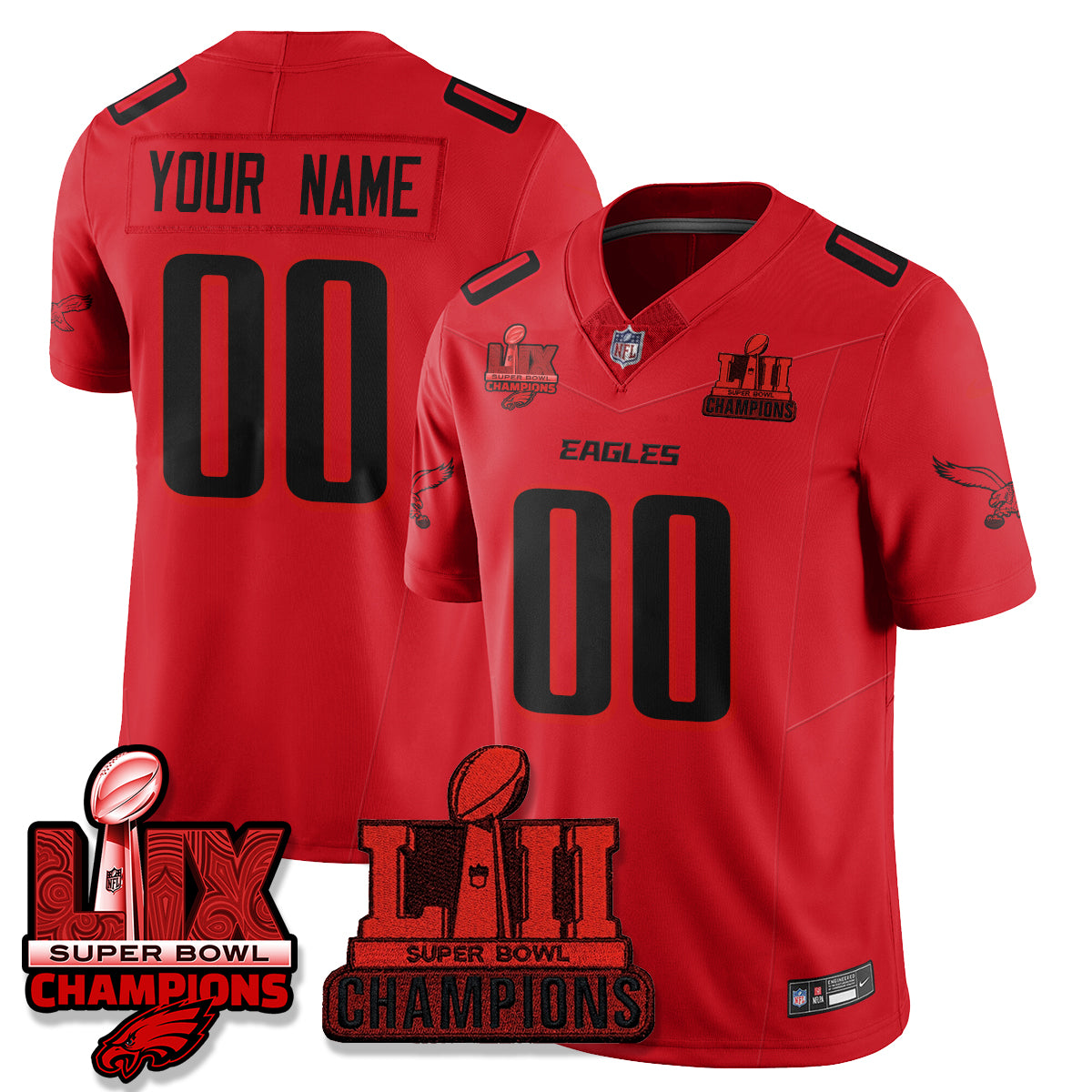 PHI Dark Side Edition Vapor Custom Jersey - Stitched