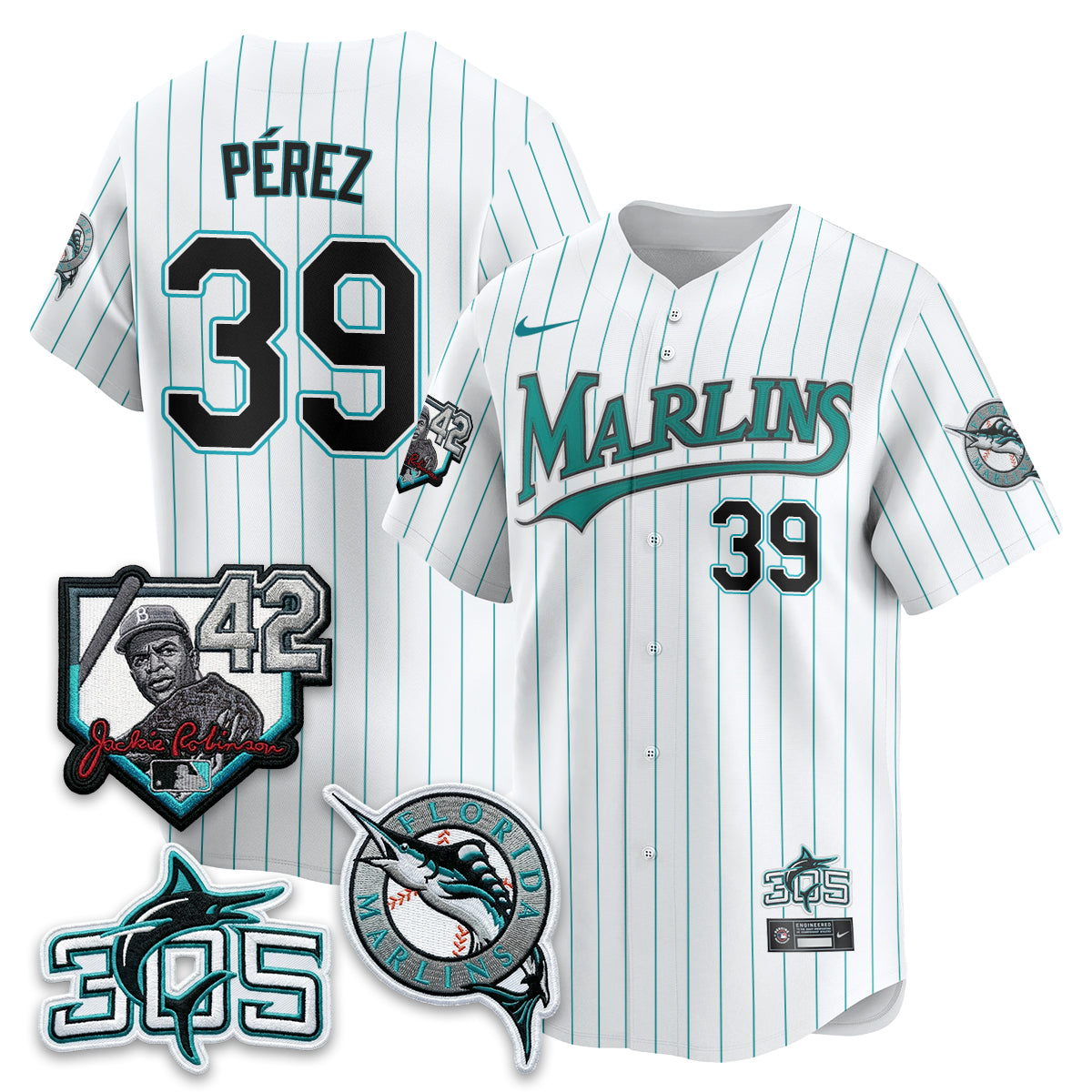 MIA 2026 Throwback Jackie Robinson New Era Vapor Limited Jersey - All Stitched