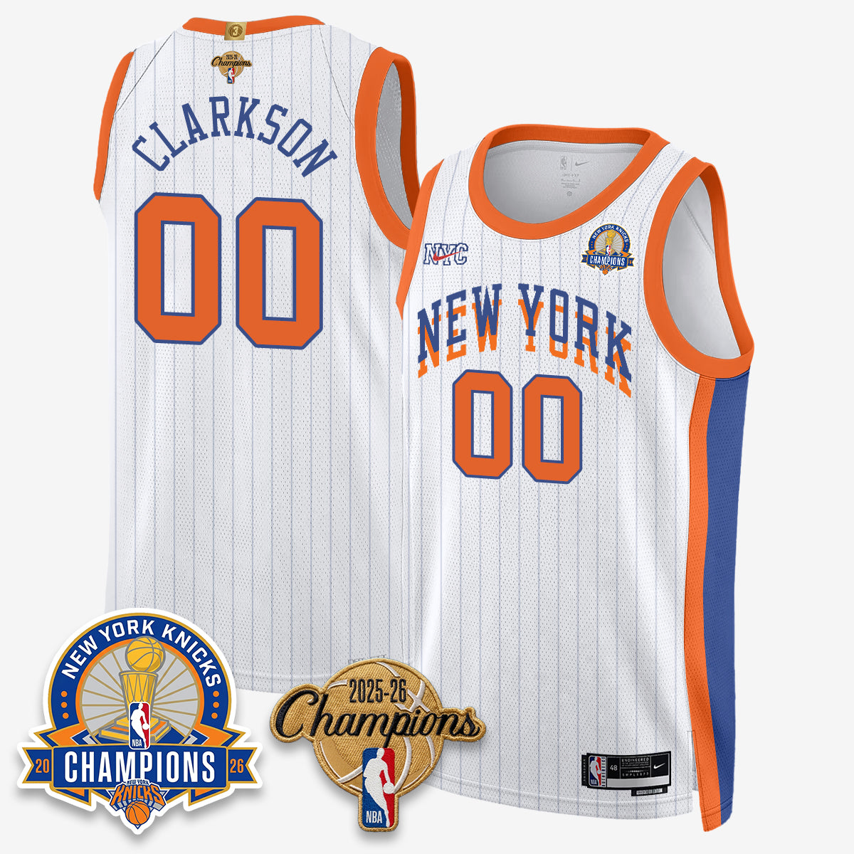 New York Knicks 2026 Basketball Champions Special Edition Vapor Jersey V2- Stitched