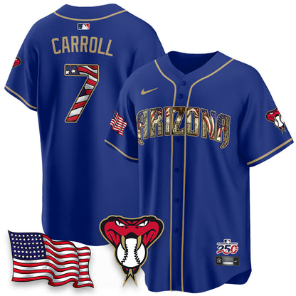 Arizona Diamondbacks 2026 Independence Day USA Vapor Limited Jersey - Stitched-NHM