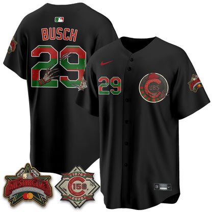 Chicago Cubs A Nightmare on Wrigley Field Edition Vapor Jersey - Stitched-NHM