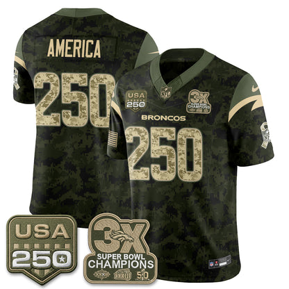DEN 2026 Salute to Service Edition Vapor Jersey - Stitched