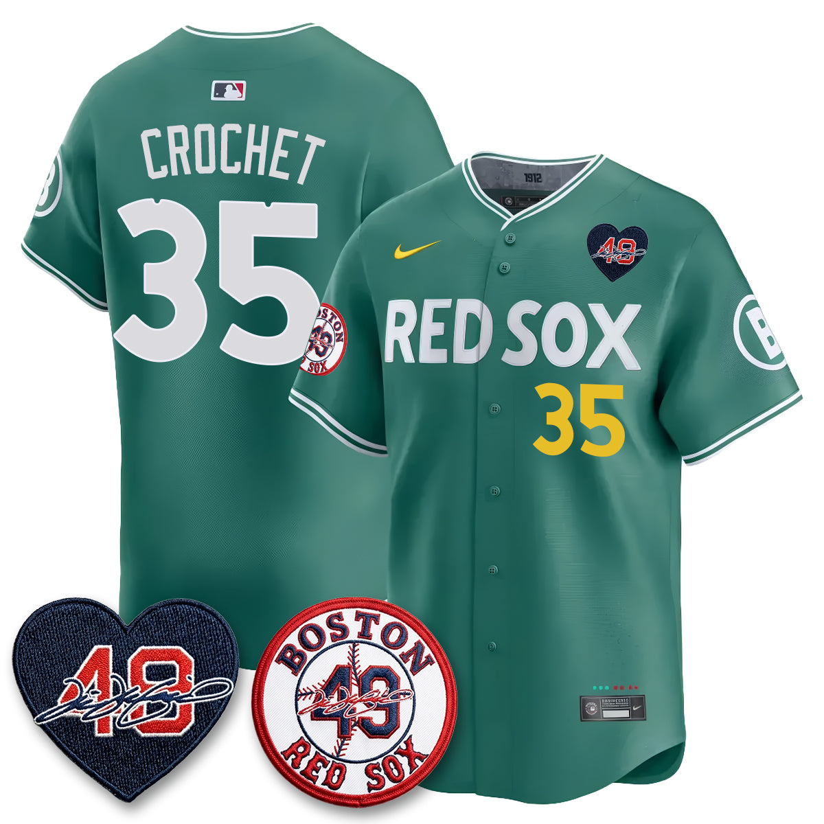 BOS Tim Wakefield Memorial Patch Vaper Premier Limited Jersey - Stitched