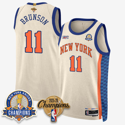 New York Knicks 2026 Basketball Champions Special Edition Vapor Jersey V2- Stitched