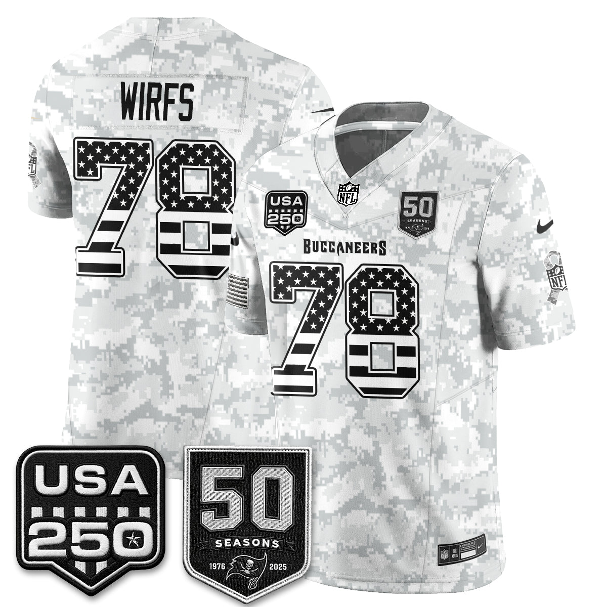 TB 2026 Salute to Service Edition Vapor Jersey - Stitched