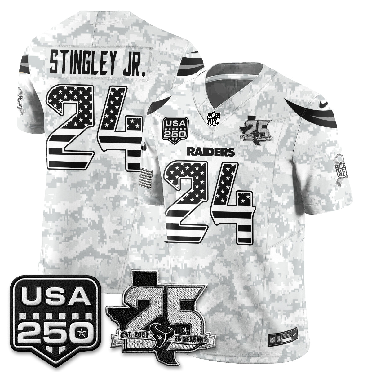 HOU 2026 Salute to Service Edition Vapor Jersey - Stitched