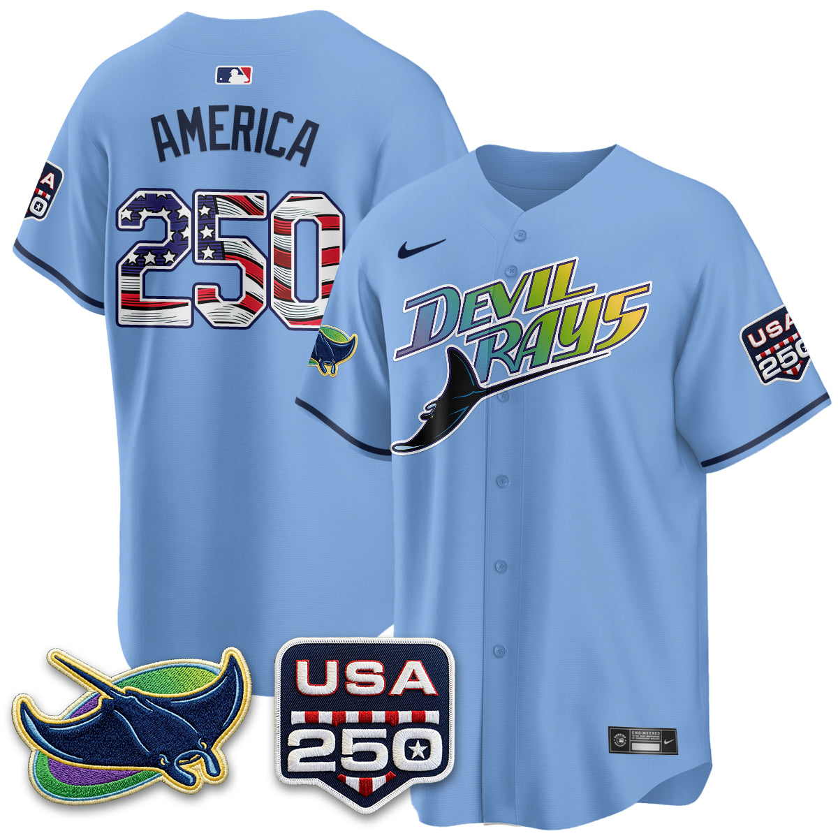 TB Independence Day USA 2026 City Connect Vapor Jersey - Stitched