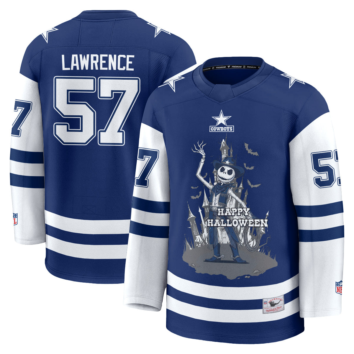 Dallas Cowboys x Nightmare Halloween 2026 Edition Hockey Jersey - Printed
