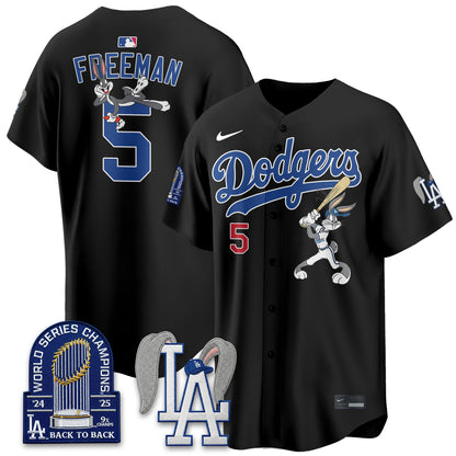 Los Angeles Dodgers Bunny Edition Vapor Jersey - Stitched