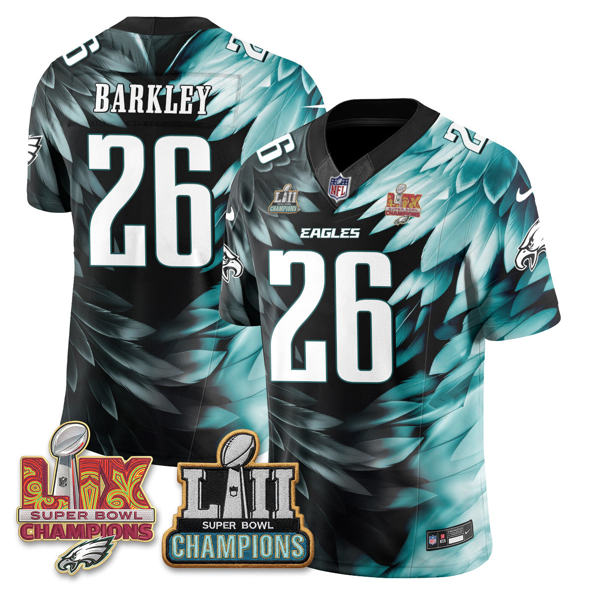 Philadelphia Eagles Fangear Edition Vapor Jersey - Stitched-NHM