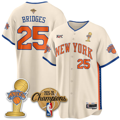 NYK 2026 NBA Champions Vapor Jersey - Stitched