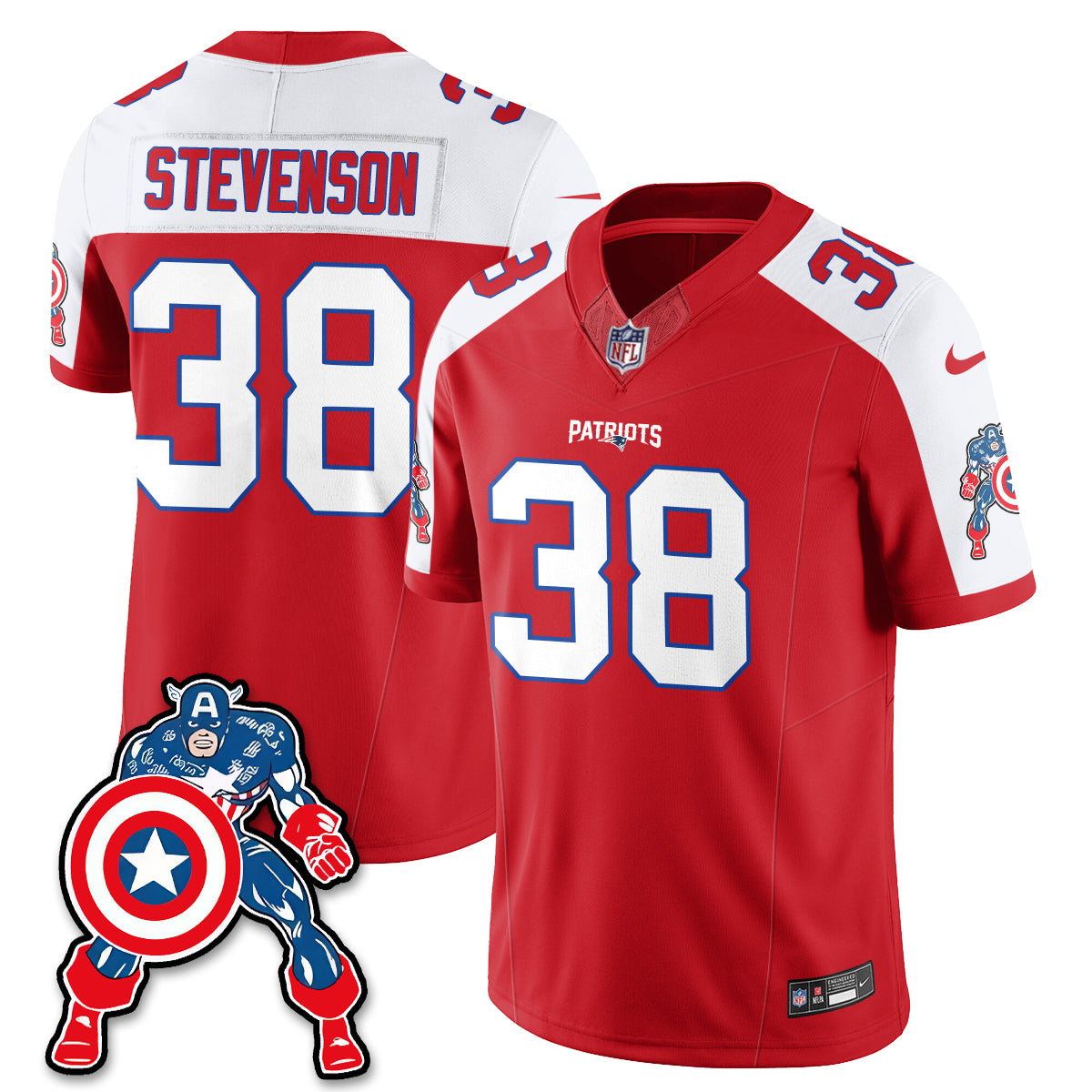 NE x Vibranium Shield Edition Vapor Jersey - Stitched