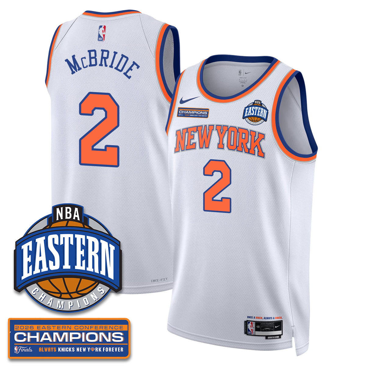 NYK 2026 NBA Eastern Conference Champions Vapor Jersey - Stitched